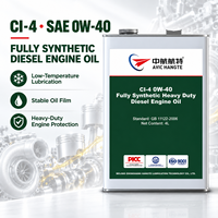 Huile moteur diesel entièrement synthétique haute performance AVIC HANGTE CI-4 0W-40 4L pour camions, générateurs et engins de construction