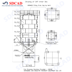 Sdcadi Thương Hiệu Nghề Tùy Chỉnh 100 T 200 T 300 T Bentonite Putty Bột Khô Vữa Hóa Chất Bột Lưu Trữ Silo - Product Image 4