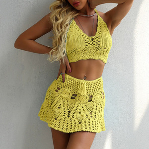 Ensemble <span class=keywords><strong>bikini</strong></span> au crochet et jupe ajourée tendance - Maillot <span class=keywords><strong>de</strong></span> bain séparé sexy, vente en gros pour maillots <span class=keywords><strong>de</strong></span> bain <span class=keywords><strong>de</strong></span> boutique pour femmes - Product Image 6