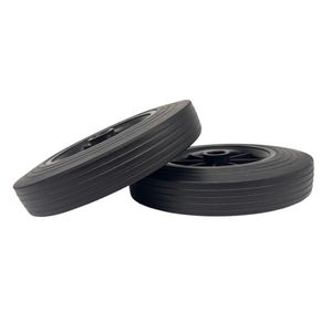 SR1003 Roue de pneu en caoutchouc solide anti-crevaison de 10 pouces pour chariot de roue de moteur de pelouse de roue de poussette - Product Image 5