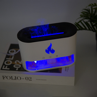 Le plus récent diffuseur d'humidificateur d'air à ultrasons Portable Mini 250ml diffuseur d'arôme d'huile essentielle de pierre de sel avec lumière colorée