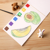 Libro de Dibujo Educativo con Logotipo Personalizado de Alta Calidad, Libro de Colorear con Motivos de Frutas Frescas, Portátil, para Regalo