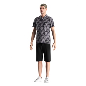 Camiseta Casual de Manga Corta Sublimada OEM para Hombre, Camisas con Botones, Camiseta Polo de Golf de Manga Larga con Estampado de Pistola para Mujer - Product Image 5