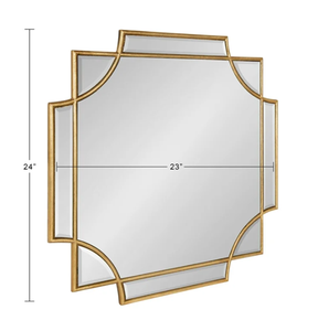 Rainhou xu hướng nghệ thuật hiện đại Deco tường gương với hình vuông độc đáo và khung kim loại cho phòng khách và ăn uống khu vực trang trí nội thất - Product Image 5