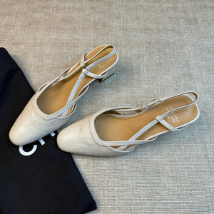 Sandalias <span class=keywords><strong>de</strong></span> tacón alto para mujer, moda, cómodas, transpirables, suaves, <span class=keywords><strong>de</strong></span> alta calidad, superventas, cuero genuino, compras en línea - Product Image 5