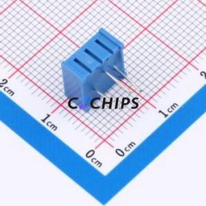 ตัวต้านทาน/โพเทนชิโอมิเตอร์แบบปรับได้สำหรับ3386P-504-LF ผ่านชิ้นส่วนรู (THT)-3P, ตัวต้านทาน9.5X9.5มม. 500Kohm 10% 500 250mw ppm/℃ - Product Image 2