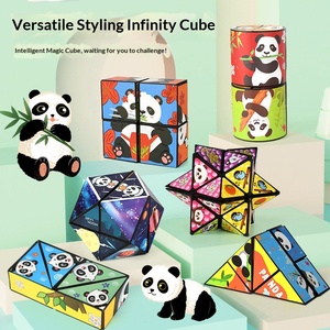 Cubo Mágico 3D Panda Estilo TikTok 3x3x3, Magnético, de Plástico, Juguete Popular para Aliviar el Estrés, Juguete Educativo para Mayores de 14 Años - Product Image 3