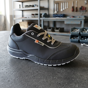 Chaussures de sécurité d'hiver TTAKE MID (Alto) en granit, embout en acier, antistatiques, antidérapantes, semelle intérieure en cuir de vache, doublure en cuir véritable - Product Image 2