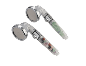 Soffione Doccia con Cristalli e Pietre Naturali per Spa e Guarigione Spirituale, Filtro Ionico per Doccia Manuale - Product Image 4