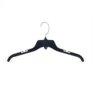Cintres en plastique noirs personnalisés avec Logo, antidérapants, modernes, peu encombrants, <span class=keywords><strong>pour</strong></span> T-shirt, manteau, chemises, vêtements, <span class=keywords><strong>pour</strong></span> magasin - Product Image 1