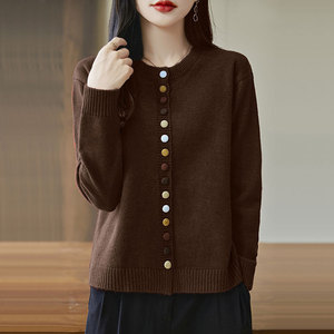 2025 factory direct sales new long-sleeved sweater fashion knitted <b>cardigan</b> women's <b>coat</b> - Product Image 4