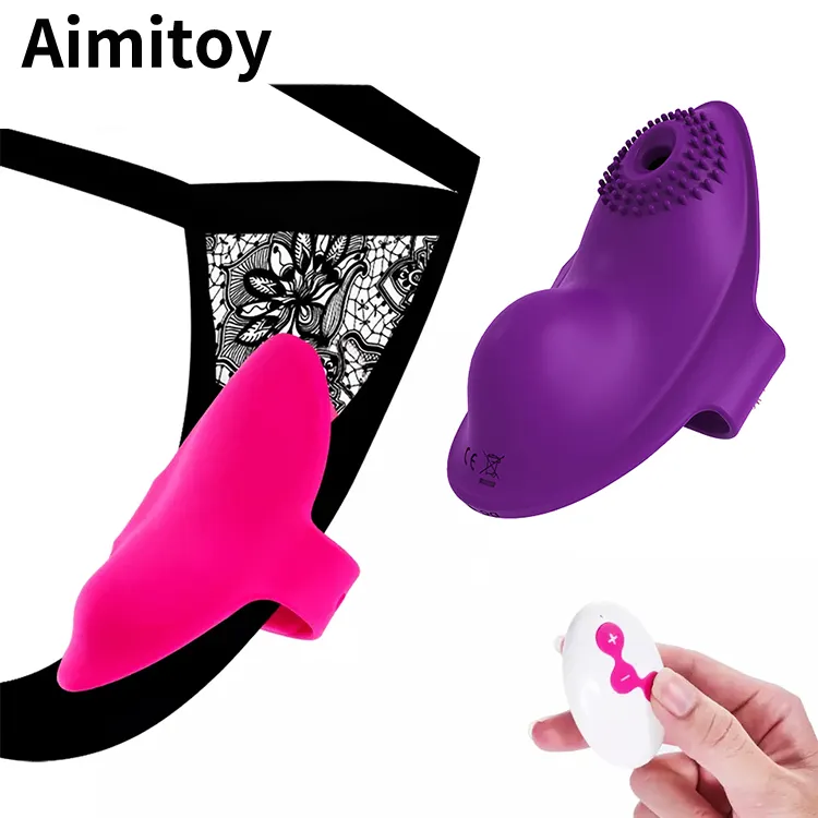 Aimitoy Logo personnalisé Télécommande Oeuf vibrant Jouet sexuel pour femme Femme Sans fil Vagin Clitoridien Vibrateur Culotte vibrante