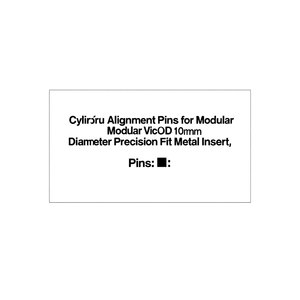 Cylindrical Alignment <b>Pins</b> For Modular Vice 10mm Diameter Precision Fit Metal Insert - Product Image 2