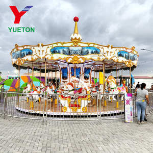 Carrousel d'attraction foraine équipement de cheval manèges de parc d'attractions d'enfants manège pour enfant carrousel joyeux de tour à vendre - Product Image 2