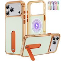 Coques de téléphone portable antichoc avec support magnétique réglable en métal pour iPhone 17 18 Pro Max, compatibles avec la recharge sans fil – Nouvelles tendances
