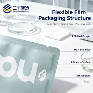 Custom Printed Baby Care Twin Chamber Pouch Bubble <b>Bath</b> and Repair Cream Skincare Flexible Packaging Bag - Product Image 5