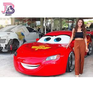 Sculpture de <span class=keywords><strong>voiture</strong></span> sport personnalisée en fibre de verre modèle de course de villégiature de luxe artisanat en résine concessionnaire automobile - Product Image 3