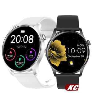 นาฬิกาอัจฉริยะ KC08ยอดนิยมดีไซน์แบบกลมมี<span class=keywords><strong>16</strong></span>โหมดกีฬาโทรได้นาน<span class=keywords><strong>7</strong></span>วันเตือนความจำผู้ชายผู้หญิงแอนดรอยด์นาฬิกาอัจฉริยะ - Product Image 1