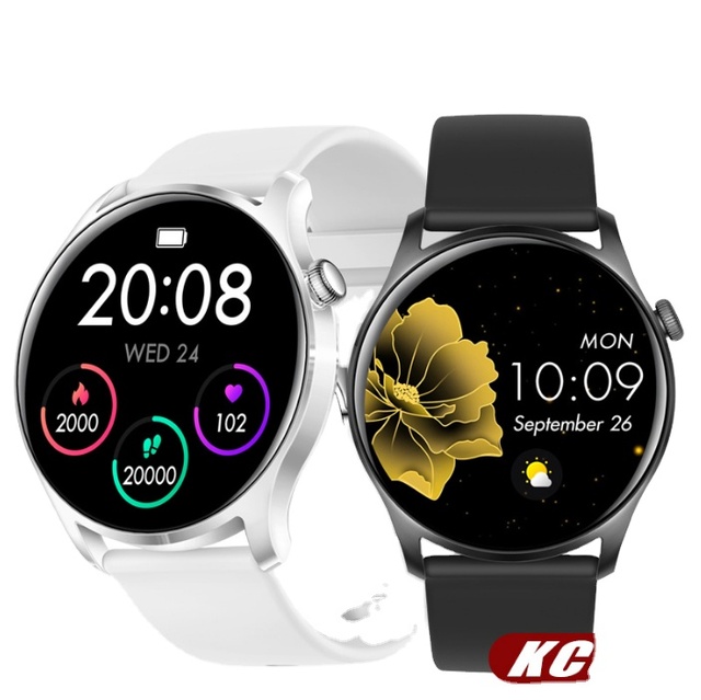 Top KC08 Smart Watches Light Round Design 16 Sports Modes 7 Days Long Battery Call Reminder Men Women Android Gps Smart Watch