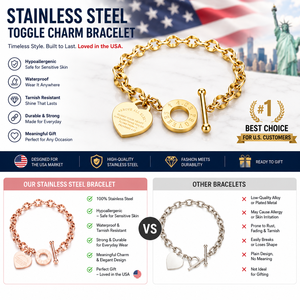 Bracciale a Catena a Forma di Cuore Gioielli di Moda <span class=keywords><strong>da</strong></span> Donna all'Ingrosso Catena <span class=keywords><strong>da</strong></span> <span class=keywords><strong>Mano</strong></span> in Acciaio Inossidabile - Product Image 2