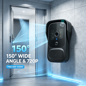 IFA02 M23 กริ่งประตูพร้อมกล้อง,150 ° มุมมองกว้าง, แบตเตอรี่ 4000mAh, ระบบตรวจจับ PIR, กริ่งประตูพร้อมกล้องและเสียงสองทาง - Product Image 4