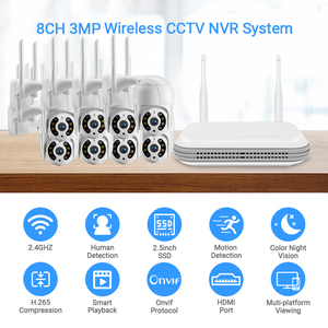 Icsee 4CH 8CH 4mp 3MPワイヤレス<span class=keywords><strong>NVR</strong></span> PTZ CCTVシステムキットカメラセキュリティWifi <span class=keywords><strong>NVR</strong></span>屋外セキュリティシステムCCTVシステムカメラキット - Product Image 4