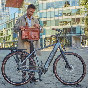 Vélo électrique de ville à 7 vitesses avec moteur central Bafang M200, capteur de couple, batterie LG cachée, frein hydraulique, design <span class=keywords><strong>classique</strong></span>, stock UE - Product Image 1