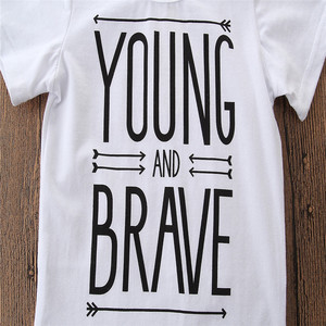 ชุดเสื้อผ้าเด็กผู้ชายสำหรับฤดูร้อน เสื้อยืดผ้าฝ้าย+กางเกงยีนส์ ชุด 2 ชิ้น - Product Image 4