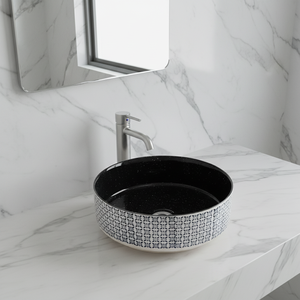 ZOGII Modern Handmade Ceramic Flower Design <strong>Bathroom</strong> <strong>Sink</strong> <strong>Bowl</strong> Easy Clean for Hotel Washing Basin Polished Artistic Style - Product Image 3