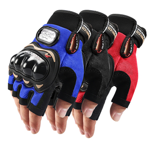 Bán sỉ MTB Motocross đi du lịch phòng tập thể dục biểu tượng tùy chỉnh đường thoáng khí nửa ngón tay Găng tay đi xe đạp cho xe đạp cưỡi - Product Image 2