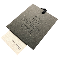 Service OEM ODM, étiquettes personnalisées en papier recyclé écologique, imprimées en relief/à plat, logo personnalisé, couleur/taille personnalisée, vêtements professionnels