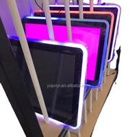 Offener Rahmen 21,5 24 27 32 Zoll aktiver Touch-Monitor mit LED-Lichterrahmen