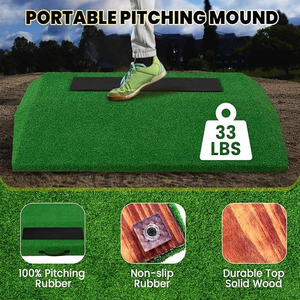 Vente en gros usine <span class=keywords><strong>NAJA</strong></span> DZ098 – Monture de lanceur de baseball/softball portable et durable en PE, 76x76cm, avec logo personnalisé, équipement de terrain - Product Image 2