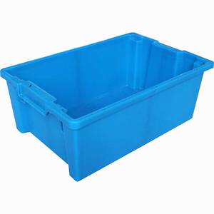 6422 HDPE good quality stacking plastic crate storage turnover box