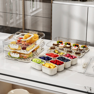 Spice Box L Airtight Kitchen Condiment Tray With Plastic Lid For Storage - Product Image 3