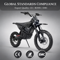 Vente flash M7Pro 72V 6000W Moteur sans balais Tout-terrain 25Ah Moto électrique Dirt Bike Moto électrique tout-terrain