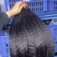Наращивание волос Kinky Curly Crochet Miracle Knot из индийских натуральных волос Реми, 16 дюймов, одинарный тресс, предварительно разделенные, устойчивые к выпадению, мягкие, блестящие