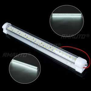 Barre lumineuse LED blanche pour l'intérieur de la voiture 12V 24V, lampe intérieure de voiture avec interrupteur marche/arrêt pour fourgonnette, camion, camping-car, bateau, caravane - Product Image 3
