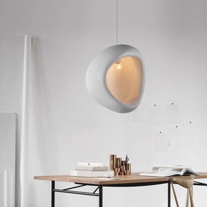 Lustre de restaurant minimaliste nordique, luminaire de chambre à coucher de style japonais pour maison d'hôtes, créatif, 3000K CCT moyen - Product Image 3