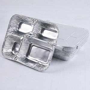 LWS <strong>Aluminum</strong> 4-<strong>Compartment</strong> <strong>Compartment</strong> <strong>Aluminum</strong> <strong>Foil</strong> Container Wholesale Airline Catering <strong>Foil</strong> <strong>Tray</strong> 4 <strong>Compartment</strong> - Product Image 4