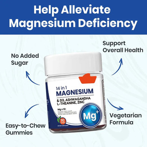 Integratore 14-in-1 di Magnesio in Gommose con Ashwagandha, Vitamina D3, Zinco e L-Teanina per Adulti, Migliora Memoria e Sonno, Confezione da 90 Pezzi - Product Image 2