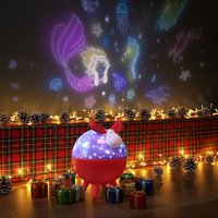 Lámpara Proyector Giratoria de Ciervos con Sonido, Proyector LED de Estrellas y Luna para Bebés, Luz Nocturna USB para Dormitorio Infantil
