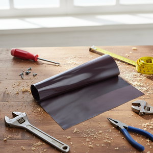 Aimant en caoutchouc souple à forte adhérence, épaisseur 1 mm, plaque PVC flexible, usage industriel pour la découpe, le poinçonnage et le moulage - Product Image 5