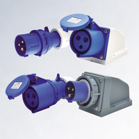 Prise et Fiche Industrielles Portables Monophasées SFE Cee 5 Broches 16A 32A 480V 220V Mâle et Femelle