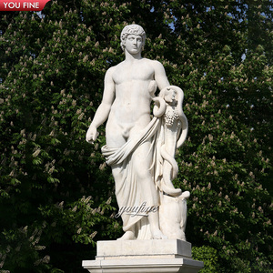 Statua Classica di Uomo Nudo in Marmo, <span class=keywords><strong>Scultura</strong></span> di <span class=keywords><strong>Apollo</strong></span> in Marmo Bianco per Esterni - Product Image 3