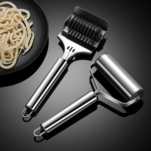 Premium Noodle Cutter Stainless Steel Manual <b>Dough</b> <b>Roller</b> Pasta Cutter For Baking Dumpling Wrapper 410 Specification - Product Image 2