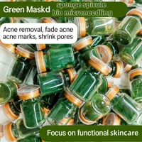 Poudre et sérum de micro-aiguilles bio à base d'éponge d'algues Spongilla pour le peeling, la régénération cutanée, l'élimination des cicatrices d'acné et de la mélanine