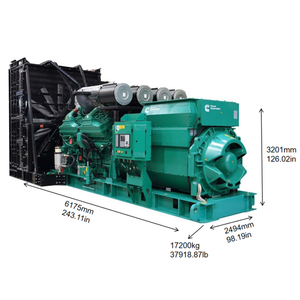 Générateur diesel d'urgence Cum-mins 2000 kW 2500 kVA triphasé 400/230 V 50 Hz pour mines, champs pétrolifères, chantiers de construction, ISO CE - Product Image 1