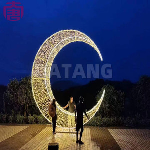 ไฟประดับรูปพระจันทร์ LED สำหรับตกแต่งภายนอกอาคาร เหมาะสำหรับงานเทศกาลและโครงการตกแต่งภูมิทัศน์ - Product Image 4