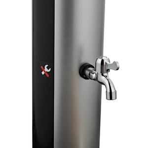 CYEN nuevo diseño robusto cuerpo <span class=keywords><strong>de</strong></span> PVC 38 <span class=keywords><strong>litros</strong></span> redondo <span class=keywords><strong>de</strong></span> plata al aire libre solar jardín ducha <span class=keywords><strong>piscina</strong></span> ducha con jabonera - Product Image 5